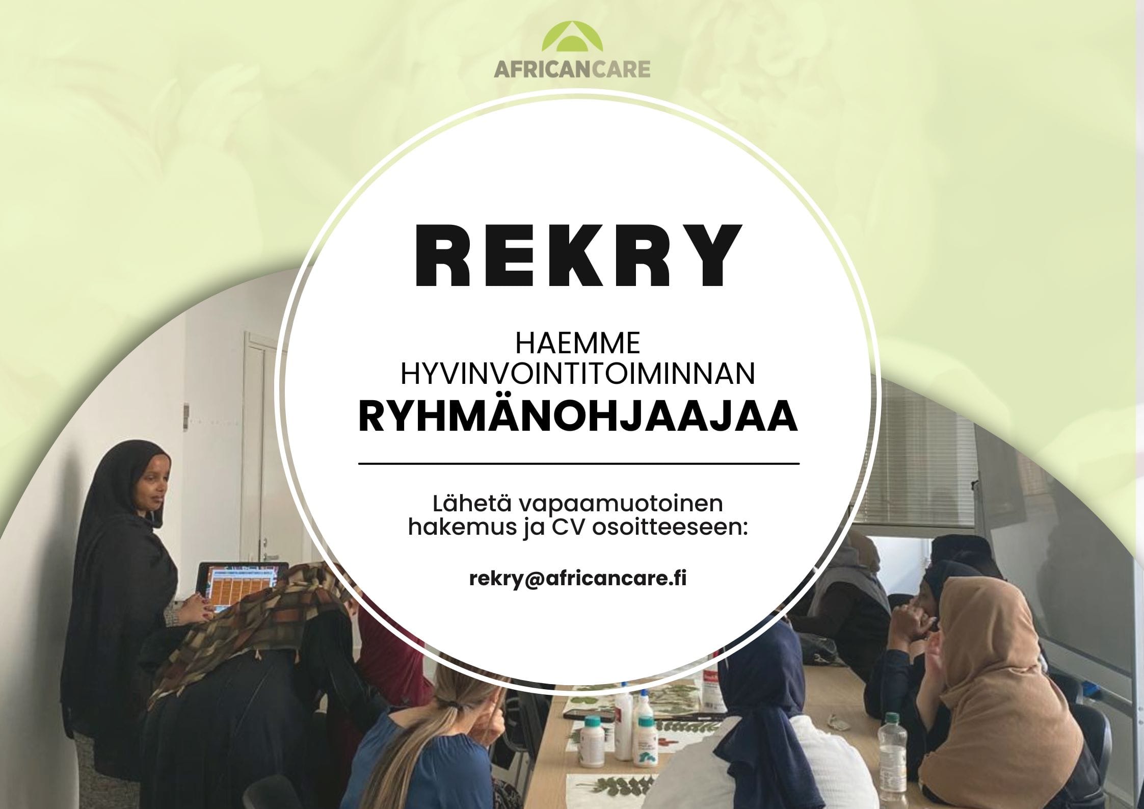 REKRY: Haemme ryhmänohjaajaa hyvinvointitoimintaan!