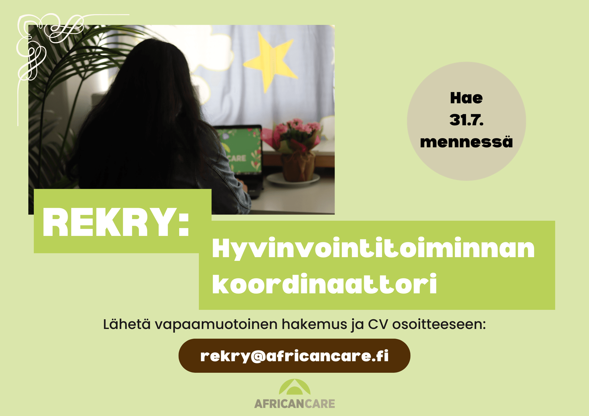 REKRY: Haemme hyvinvointitoiminnan koordinaattoria